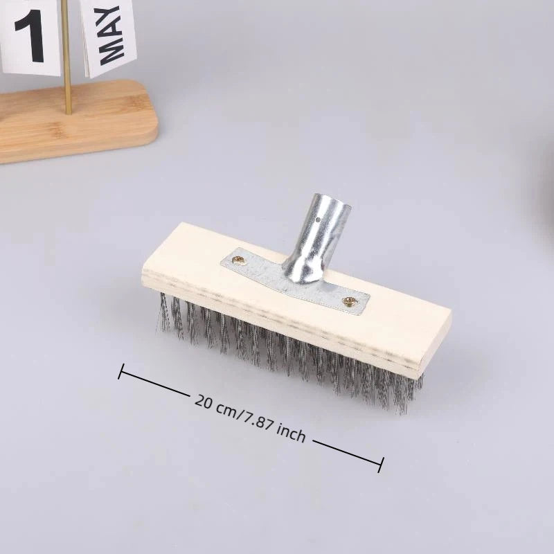 Heavy Duty Steel Wire Deck Brush Head 20cm 30cm 50cm Wire Deck Brush Nixie A1