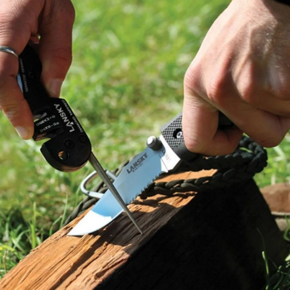 4-in-1 Pocket Knife Sharpener – Ceramic, Carbide & Diamond Knife Sharpener Nixie