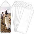 10Pcs Clear PVC Bookmark Sleeves – DIY Photo Holder & Protector Bookmark Sleeves Nixie Triangle Top