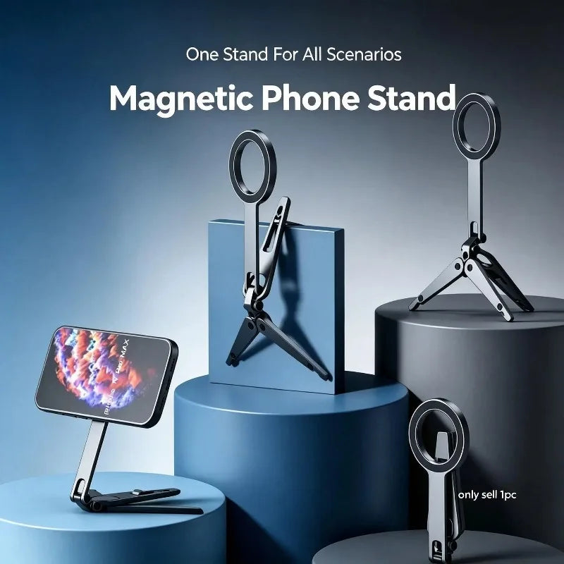 Magnetic Phone Tripod 3-Mode Foldable 360° Selfie Stick Phone Tripod Stand Nixie