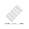 Lace Nail Art Foils Set – 10pc Black & White Stickers + Storage Box Nail Art Stickers Nixie Red
