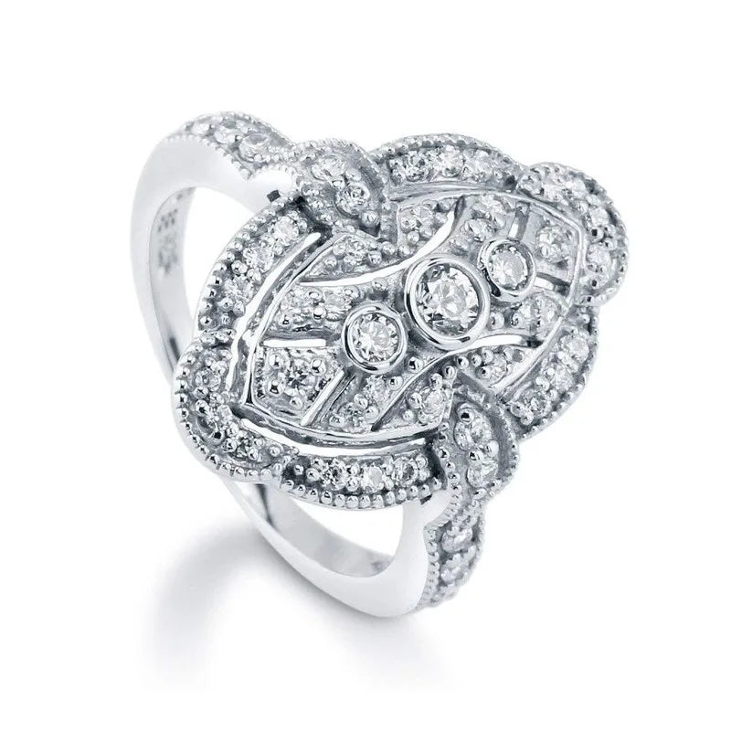 Women's Crystal Necklace Earrings Ring Set – Bridal Jewelry Gift Crystal Jewelry Set Nixie