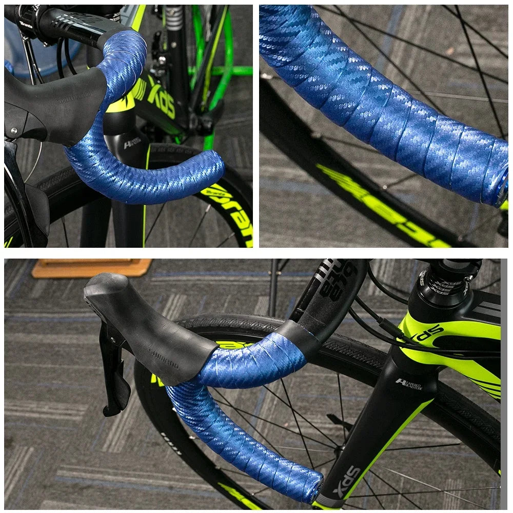 Carbon Fiber PU Road Bike Handlebar Tape – Anti-Slip Bar Wrap Bicycle Handlebar Tape Nixie