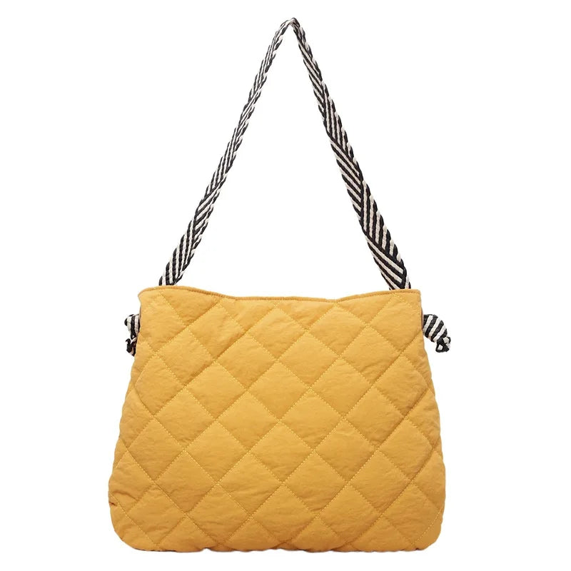 Large Quilted Tote Bag – Women's Commuter Shoulder Bag Quilted Tote Bag Nixie