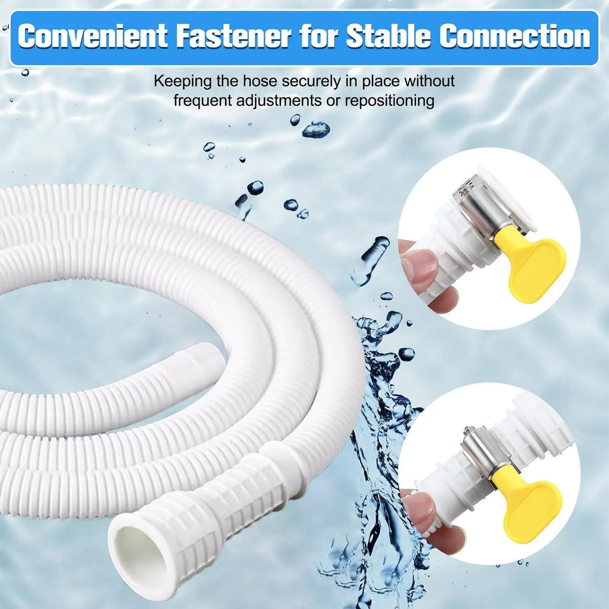 Universal AC Drain Hose 16mm Leakproof with Connecting Clip AC Drain Hose Nixie