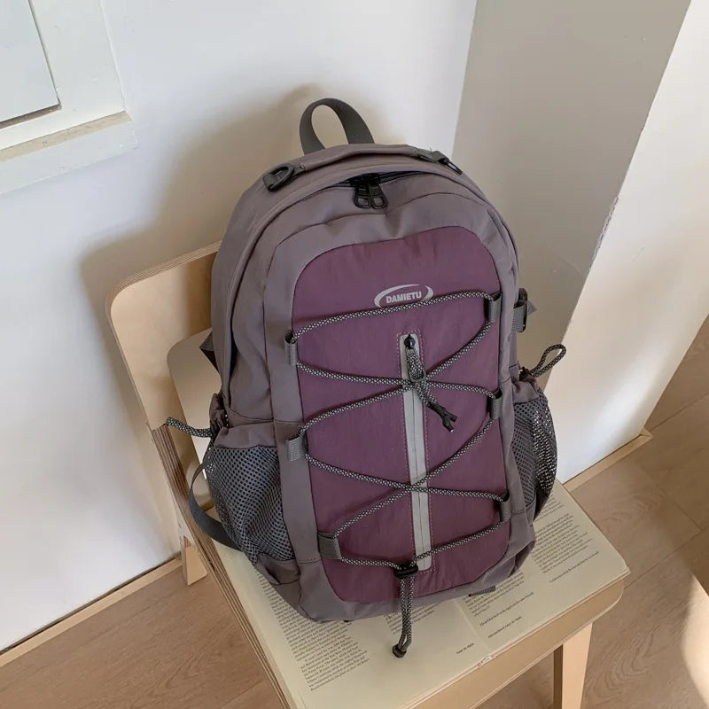 Nixie Lightweight Waterproof Hiking Backpack – Unisex Travel Bag Hiking Backpack Nixie Purple (Large)