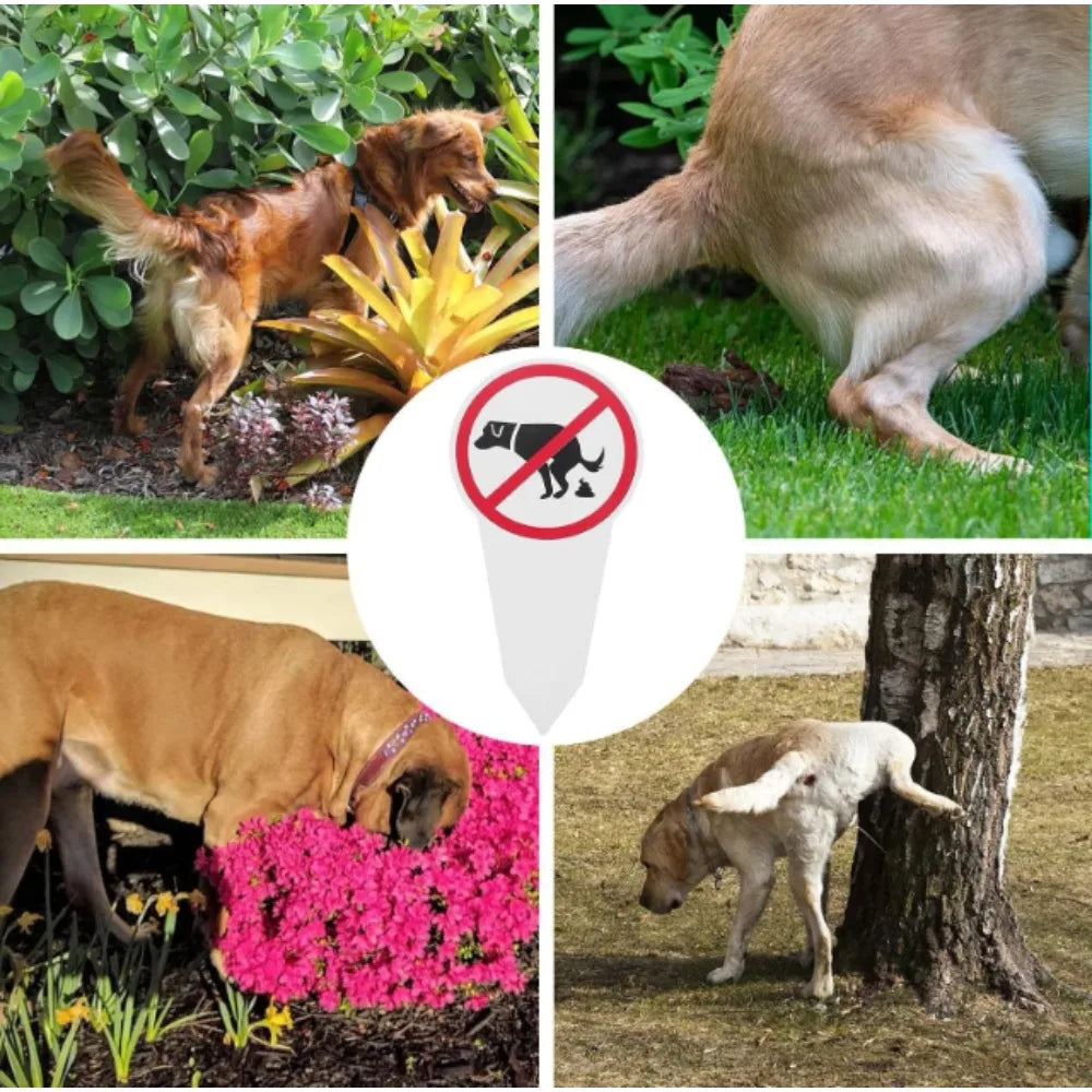 No Dog Poop Yard Sign – Waterproof Outdoor Garden Stake