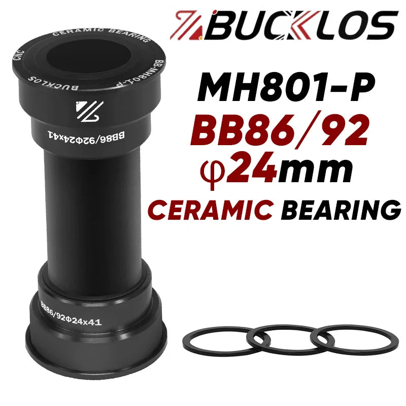 BUCKLOS BB86/92 Pressfit Bottom Bracket 24mm Steel/Ceramic