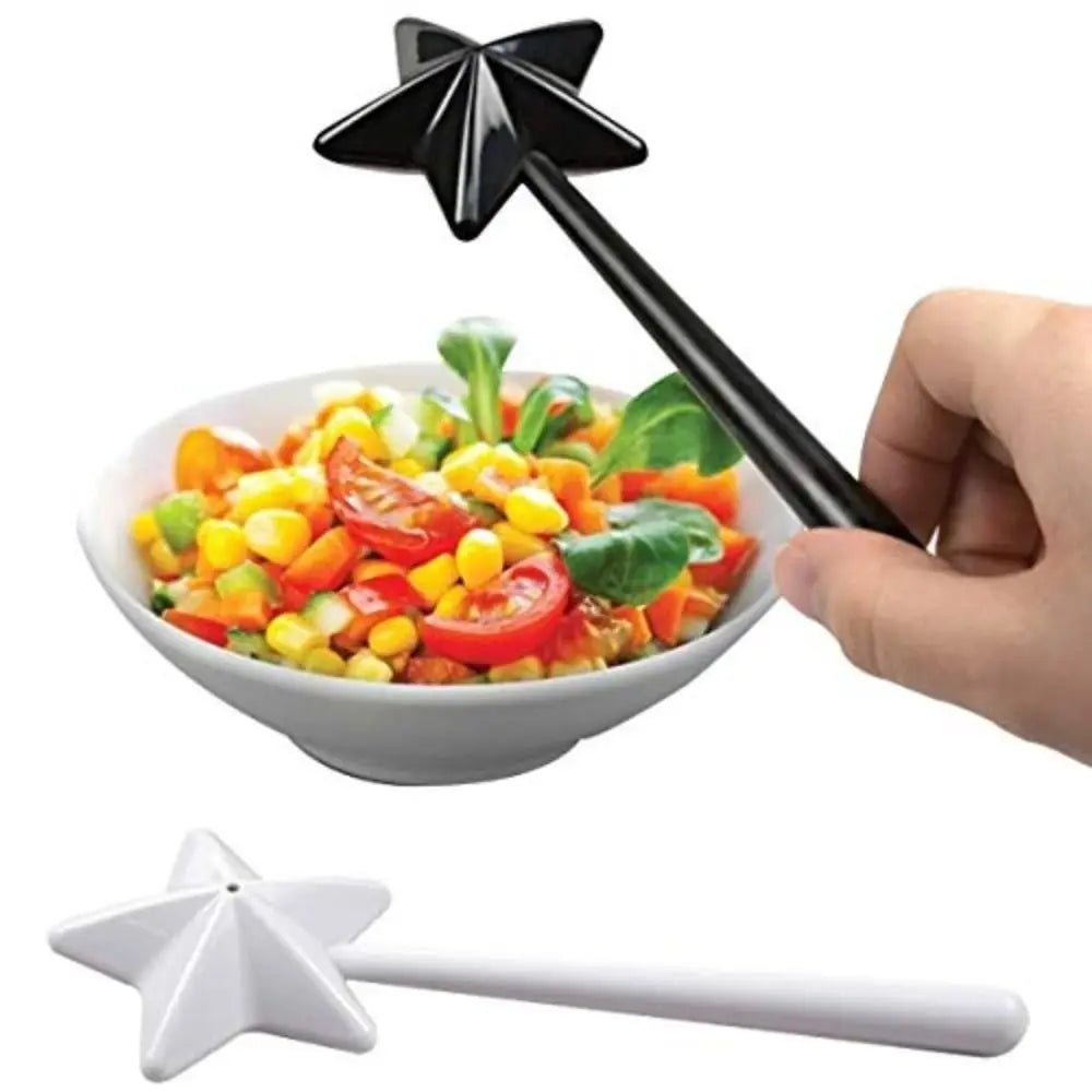 Magic Wand Salt & Pepper Shakers – Star Long Handle Set