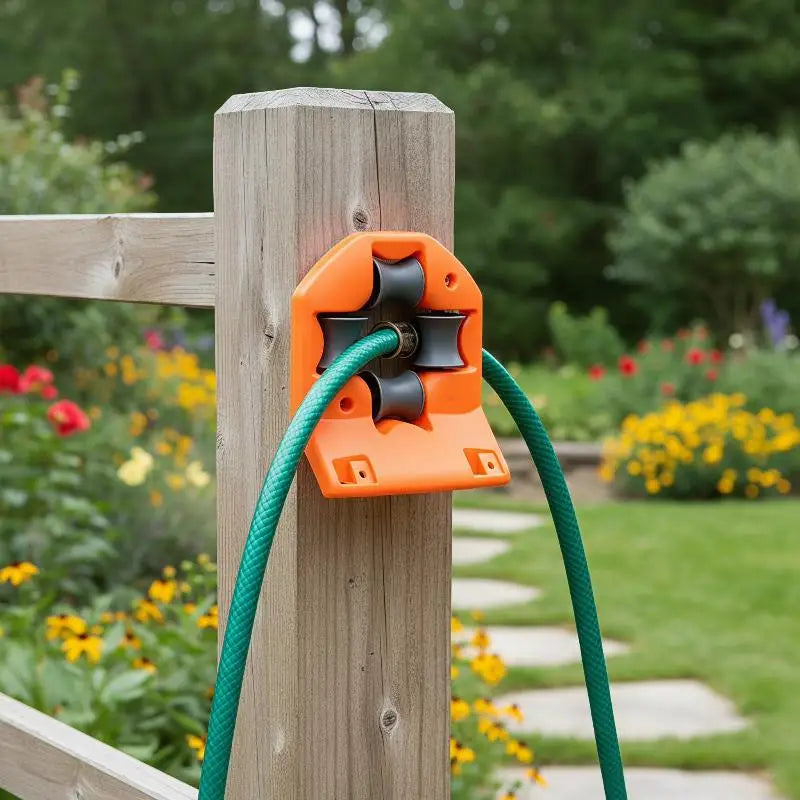 Garden Hose Guide Bracket – Anti-Skid Corner Roller Hose Guide Roller Nixie