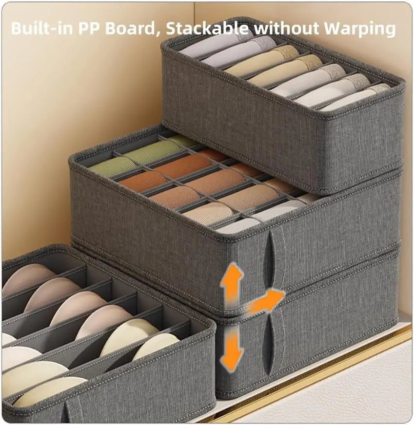 Foldable Fabric Drawer Organizer for Underwear, Socks & Belts Closet Drawer Organizer Nixie
