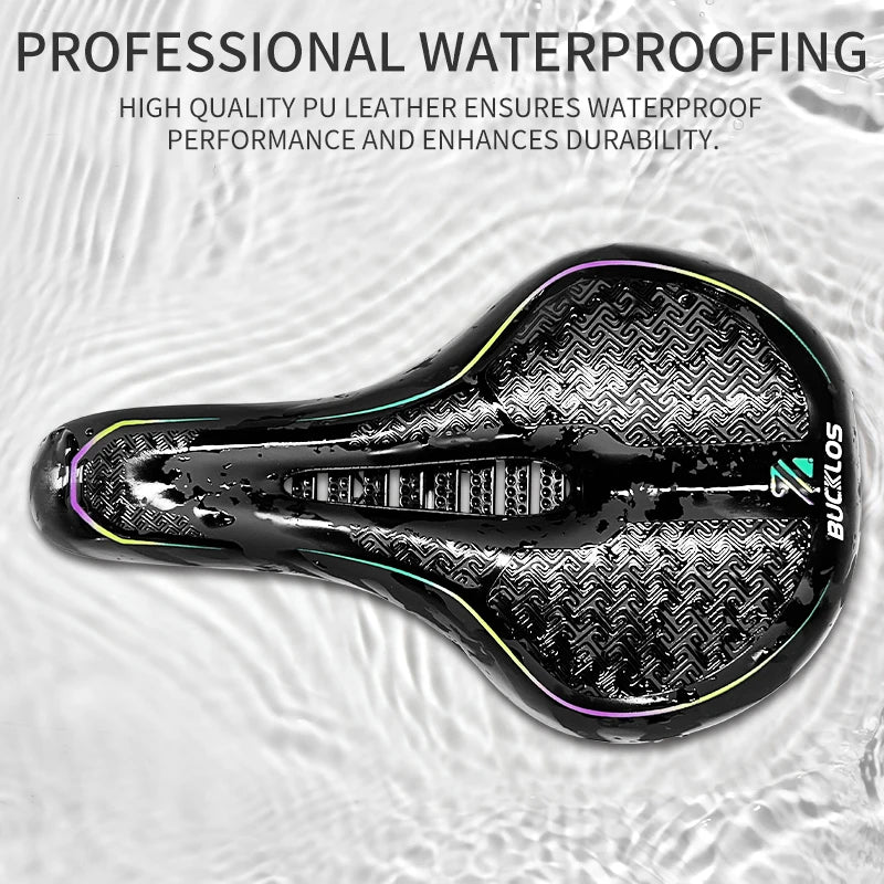 BUCKLOS MTB Bike Saddle Hollow Ergonomic Shock Suspension Seat Bike Saddle Nixie