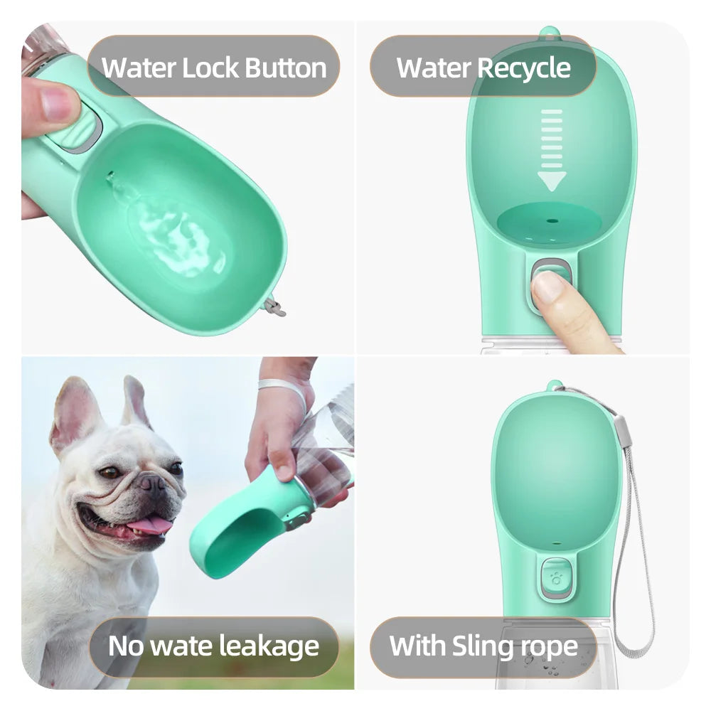 Portable Leakproof Pet Water Bottle for Dogs & Cats Travel Pet Travel Water Bottle Nixie