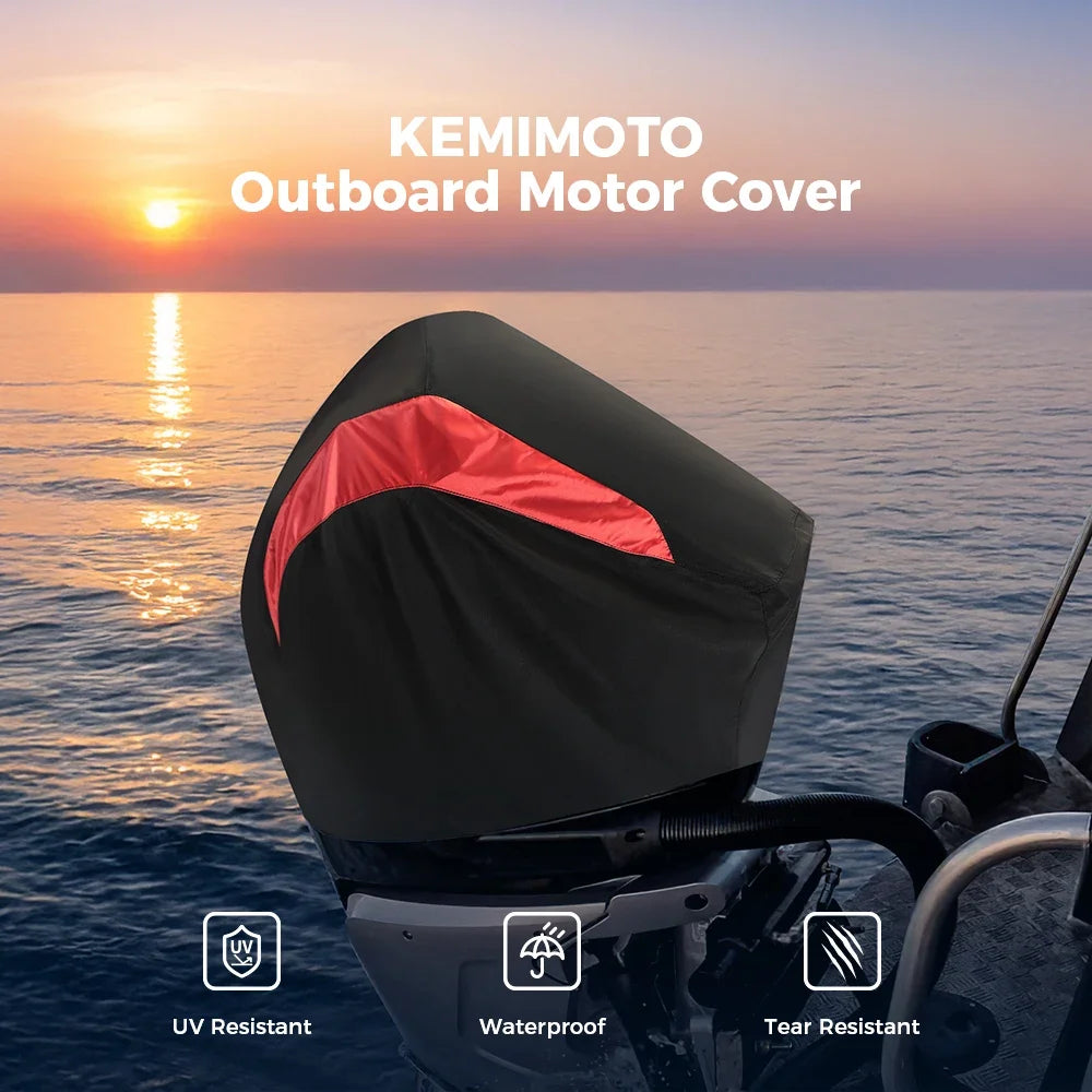 KEMITOUR Outboard Motor Cover 900D Waterproof Mercury V8 4.6L Outboard Motor Cover Nixie