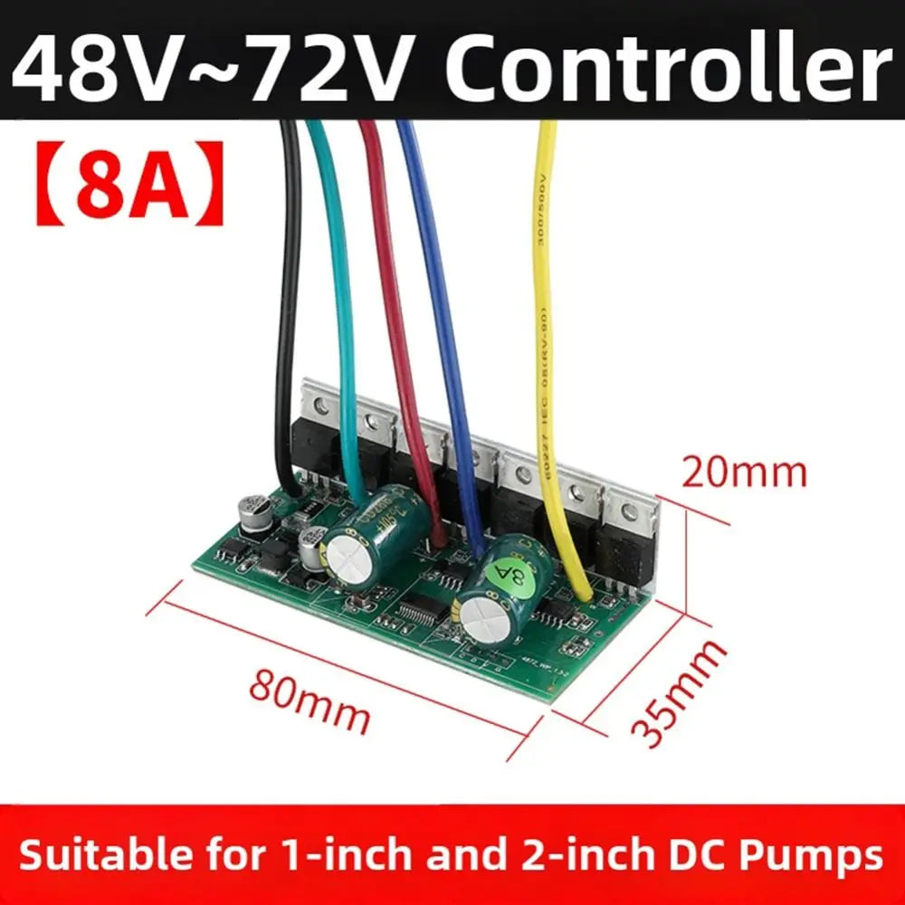 DC Submersible Pump Controller Board | 48V 60V 72V Brushless Pump Controller Board Nixie
