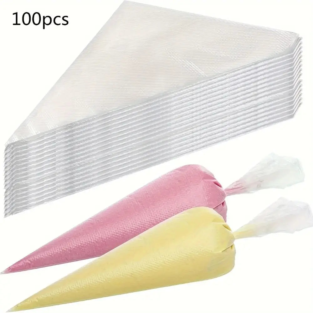 100Pcs Disposable Piping Bags – Leak-Proof, Anti-Burst Pastry Bags Disposable Piping Bags Nixie
