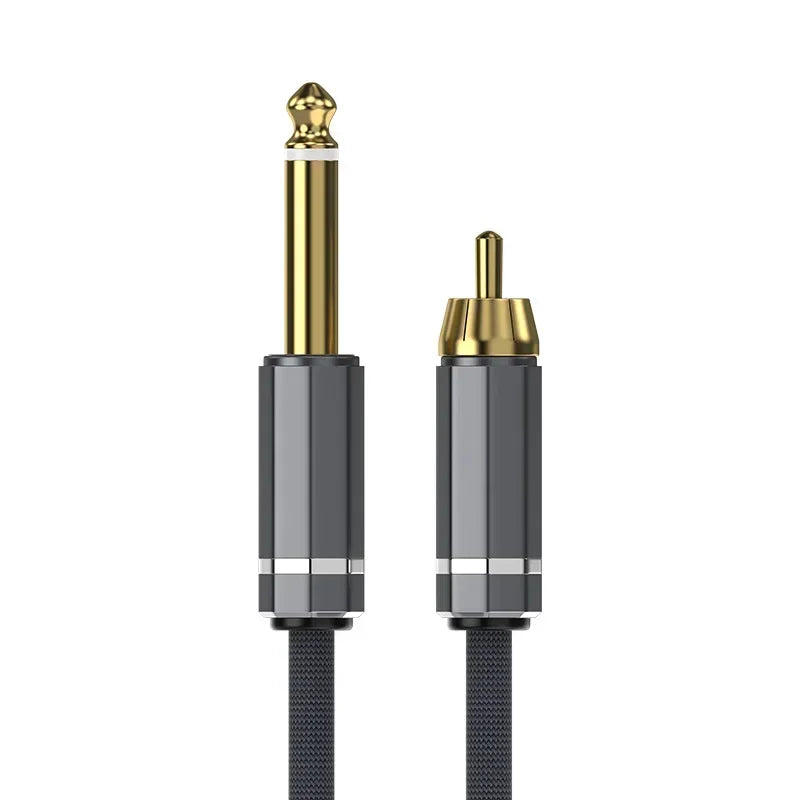 6.35mm to RCA Audio Cable – Dual-Core Mixer Connector Audio Interconnect Cable Nixie