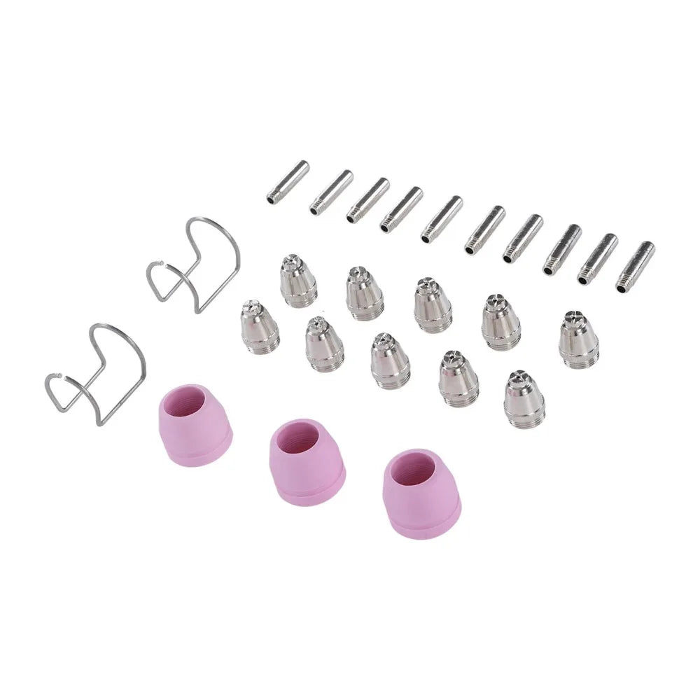 25pc Plasma Cutter Consumables Kit – Electrodes & Nozzles