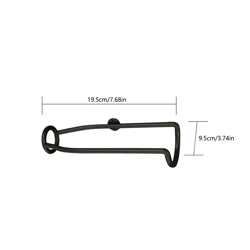 Wall-Mounted Iron Wine & Champagne Bottle Holder Shelf Wine Bottle Holder Nixie