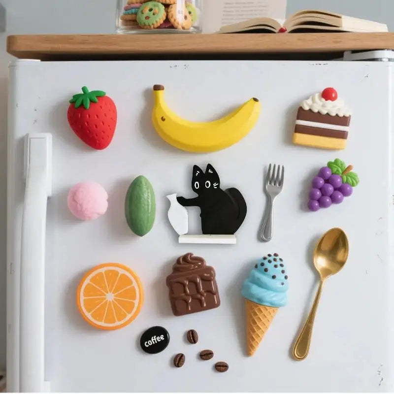 3D Printed Kitten Vase Refrigerator Magnet & Desktop Decor Refrigerator Magnet Nixie