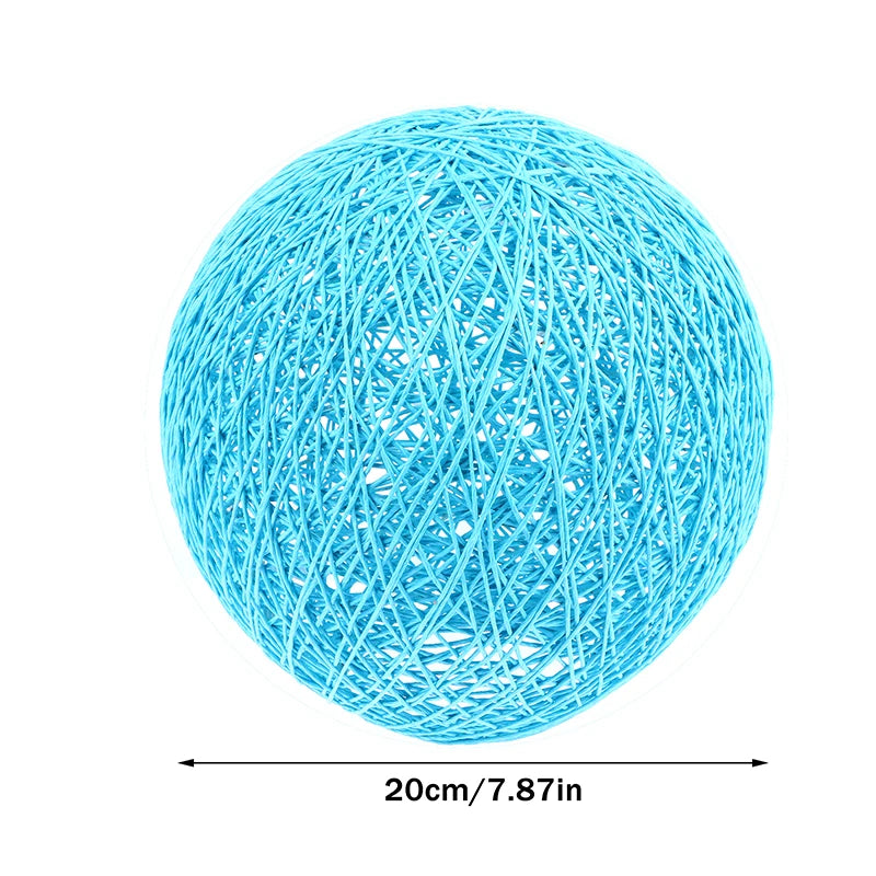 Round Hand-Woven Rattan Pendant Lampshade 20cm | Boho Décor Pendant Lampshade Nixie