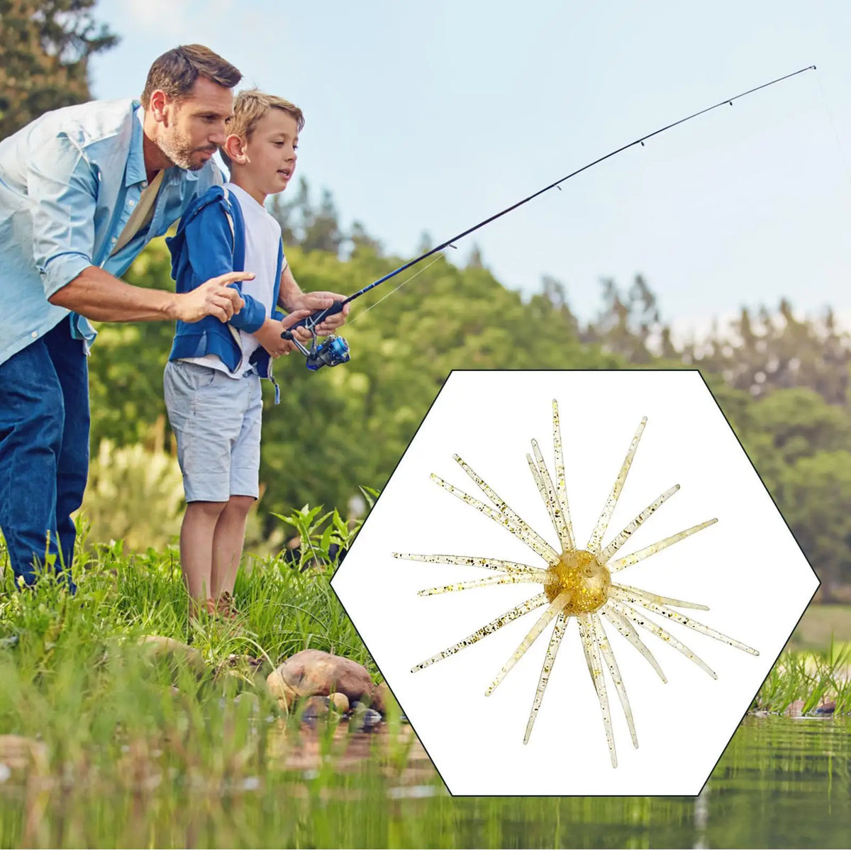 Soft Sea Urchin Fishing Lure – Saltwater & Freshwater Bait