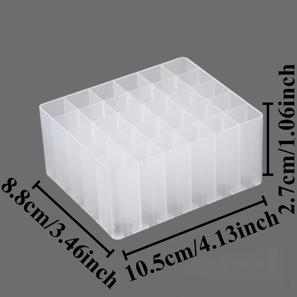 30-Slot Pen & Marker Holder Desk Organizer Stand – White Desk Pen Organizer Nixie White