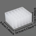30-Slot Pen & Marker Holder – Desk & Makeup Brush Organizer Pen & Brush Holder Nixie White