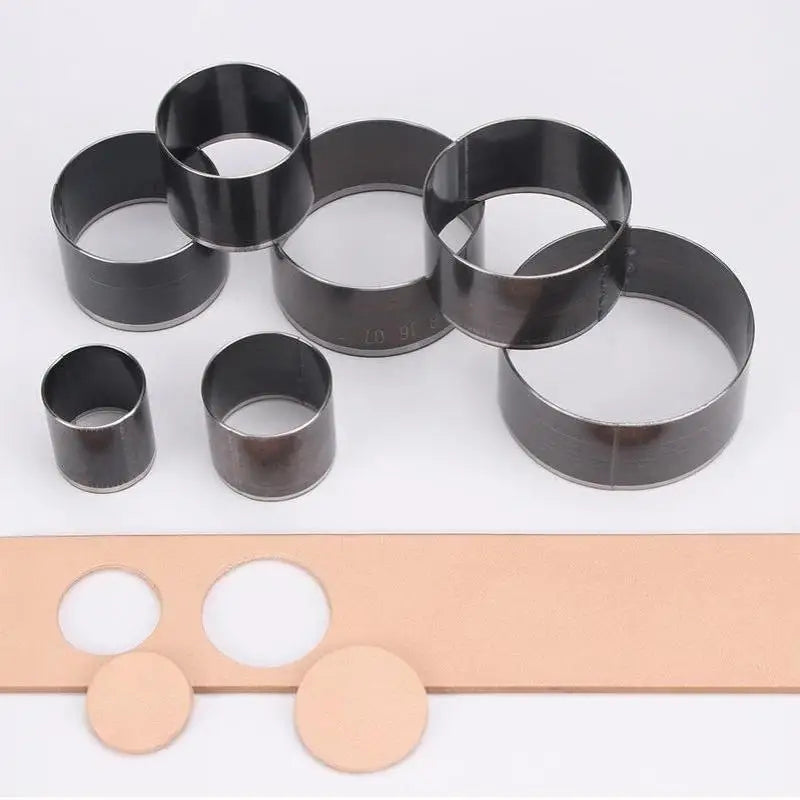 7-Piece Round Leather Punch Die Set – Carbon Steel Cutter 20–50mm Leather Punch Die Set Nixie