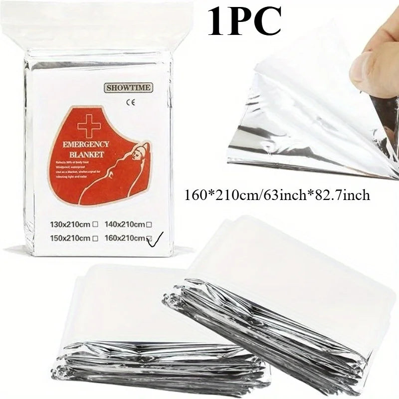 Portable Aluminum Foil Emergency Blanket – Camping & Hiking Emergency Blanket Nixie 160x210CM