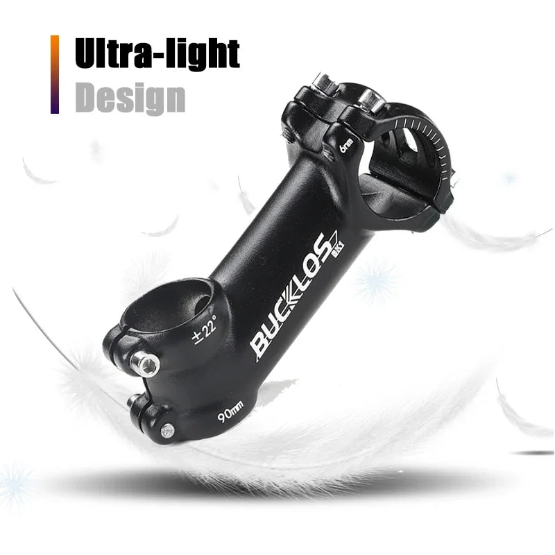 BUCKLOS Ultralight Aluminum Bike Stem 7/17/22° MTB Road 60-100mm Bicycle Stem Nixie