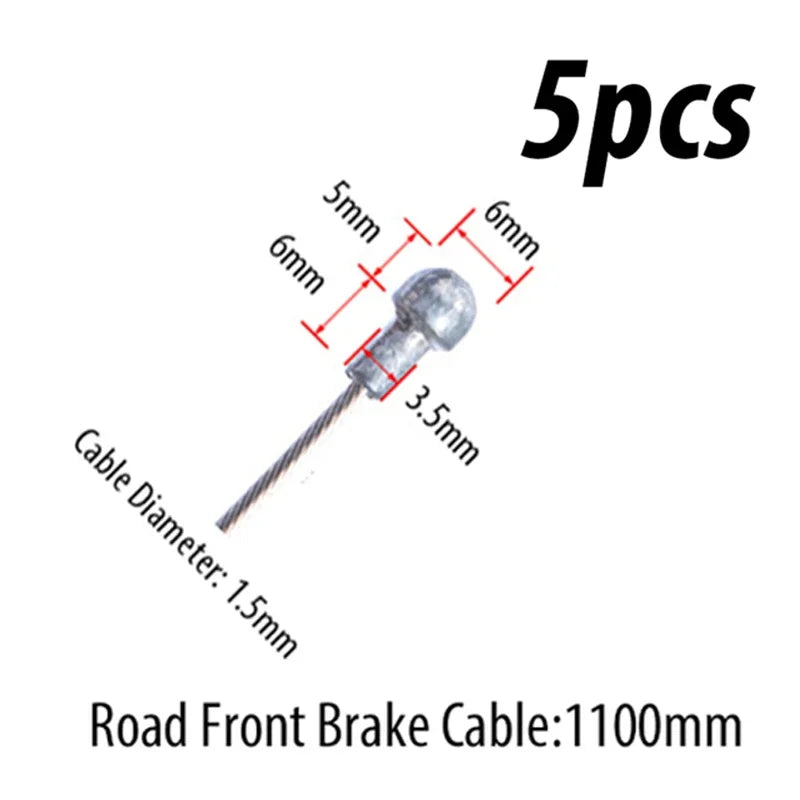 Stainless Steel Bike Brake Shift Cable MTB Road Bicycle Inner Wire Bike Shift Cable Nixie 20pc RoadFront Brake