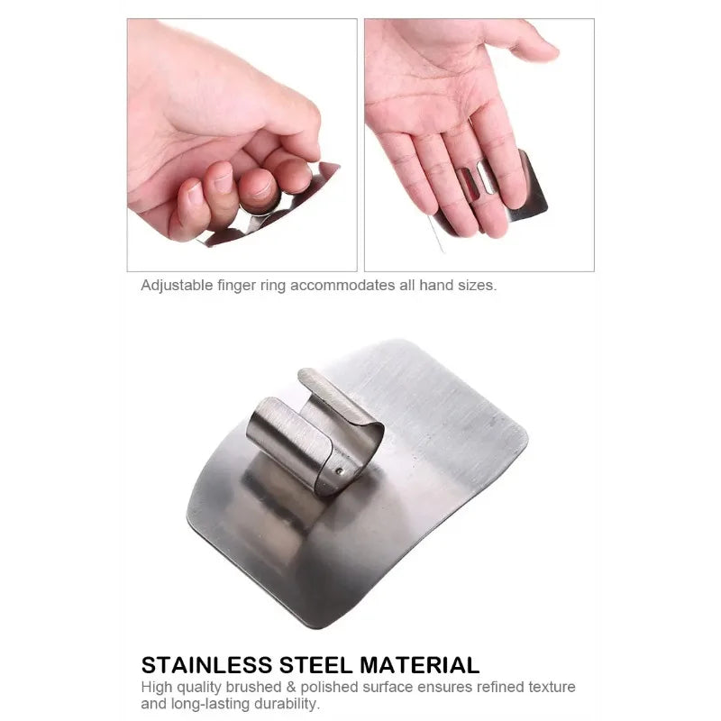 Stainless Steel Adjustable Finger Guard – Kitchen Safety Shield Kitchen Safety Tool Nixie