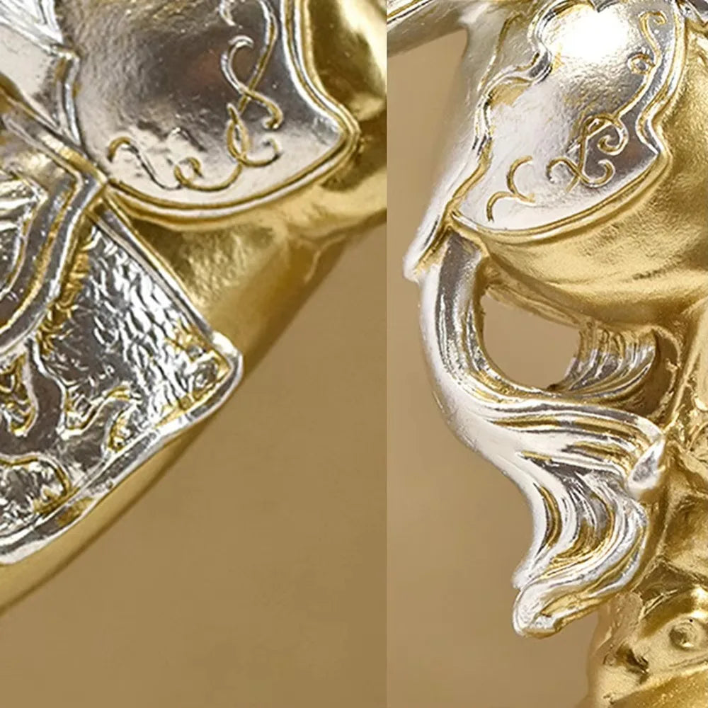 Feng Shui Lucky Horse Statue – Resin Home Office Décor Decorative Sculpture Nixie