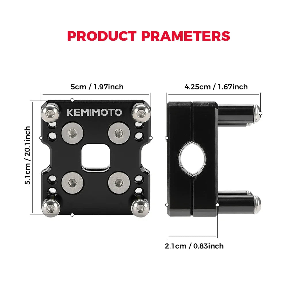 Motorcycle GPS Mount AMPS Bar Clamp 12/14/16mm Yamaha BMW GPS Mount Bracket Nixie