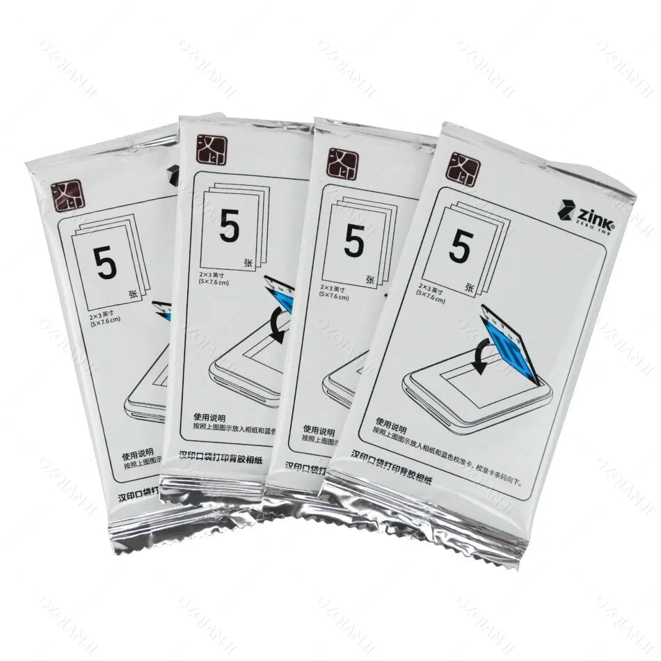 HPRT MT53 Zink Sticky Photo Paper 2x3 Inch | Ink-Free Prints Zink Photo Paper Nixie