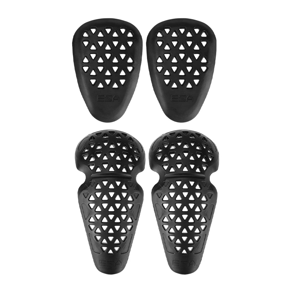 CE1 Knee & Hip Pads 4-Piece Motorcycle Cycling Protection Set Motorcycle Protective Pads Nixie 4pcs pads