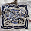 Vintage Print Square Scarf – Necktie, Hairband & Neck Wrap Square Scarf Nixie XL1648-31