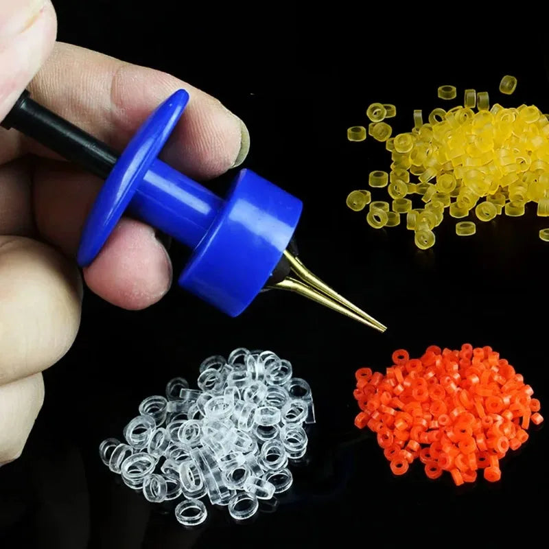 Worm Bait Clip + 300 Elastic Rubber Rings – Fishing Hair Rig