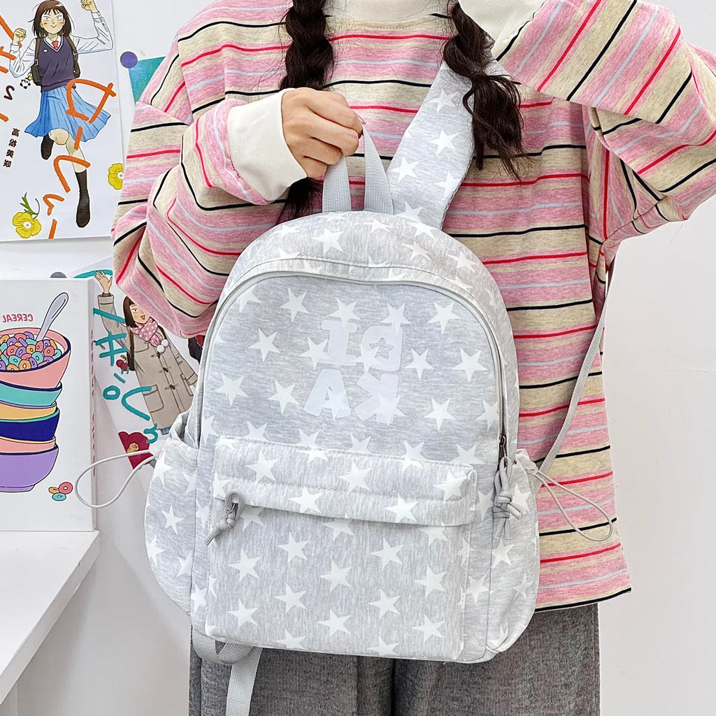Nixie Canvas Small Backpack – Casual School Bag for Women Canvas Backpack Nixie White Small