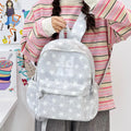 Nixie Canvas Small Backpack – Casual School Bag for Women Canvas Backpack Nixie White Small