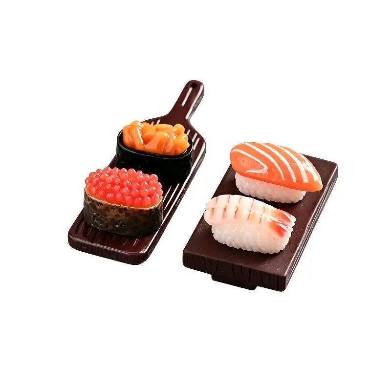 10pcs Mini Sushi Resin Miniature DIY Pendants & Dollhouse Decor Resin Craft Miniatures Nixie
