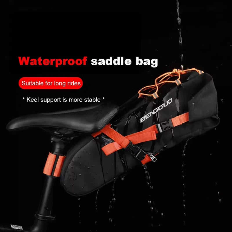 10L Waterproof Bike Saddle Bag – Foldable Rear Trunk Pannier Bike Saddle Bag Nixie