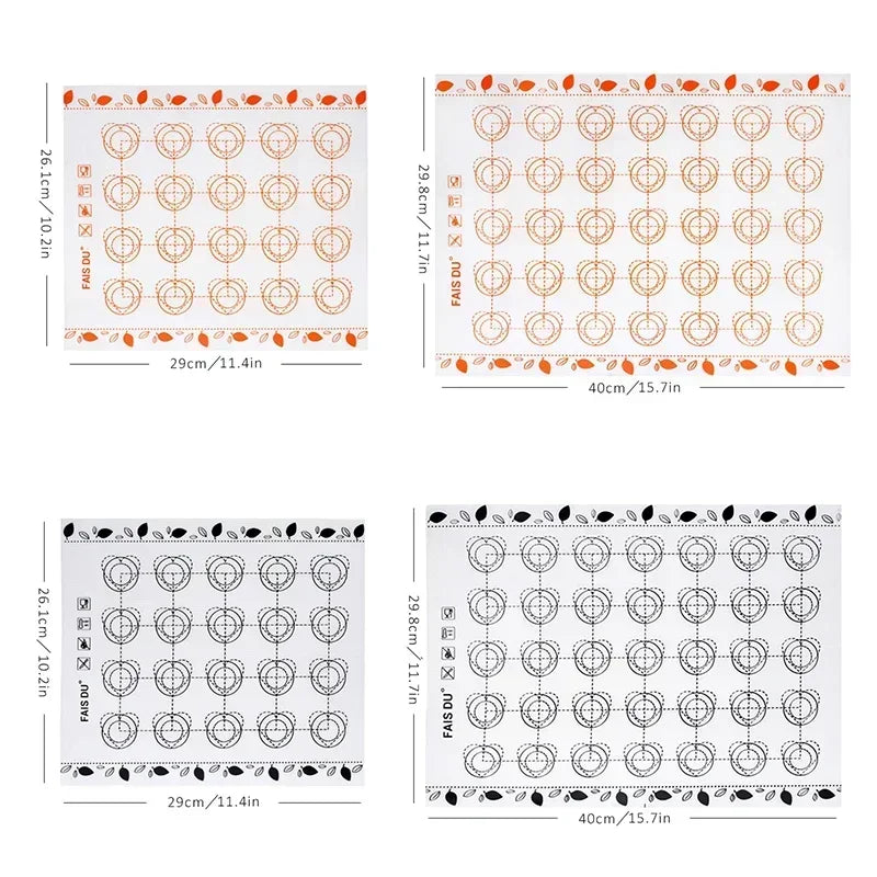 Silicone Non-Stick Baking Mat for Macaron, Fondant & Dough Silicone Baking Mat Nixie