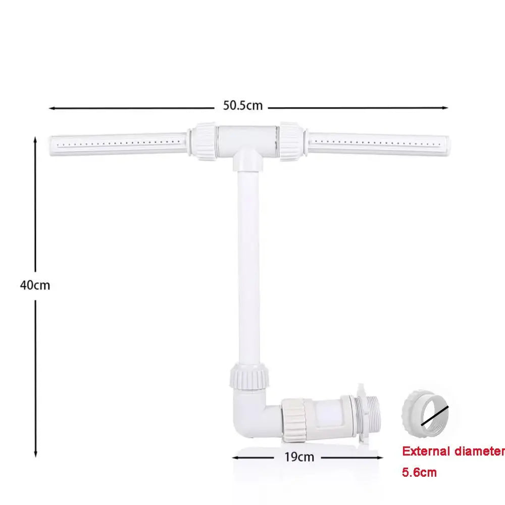 Adjustable Dual Spray Rotatable Pool Fountain Nozzle