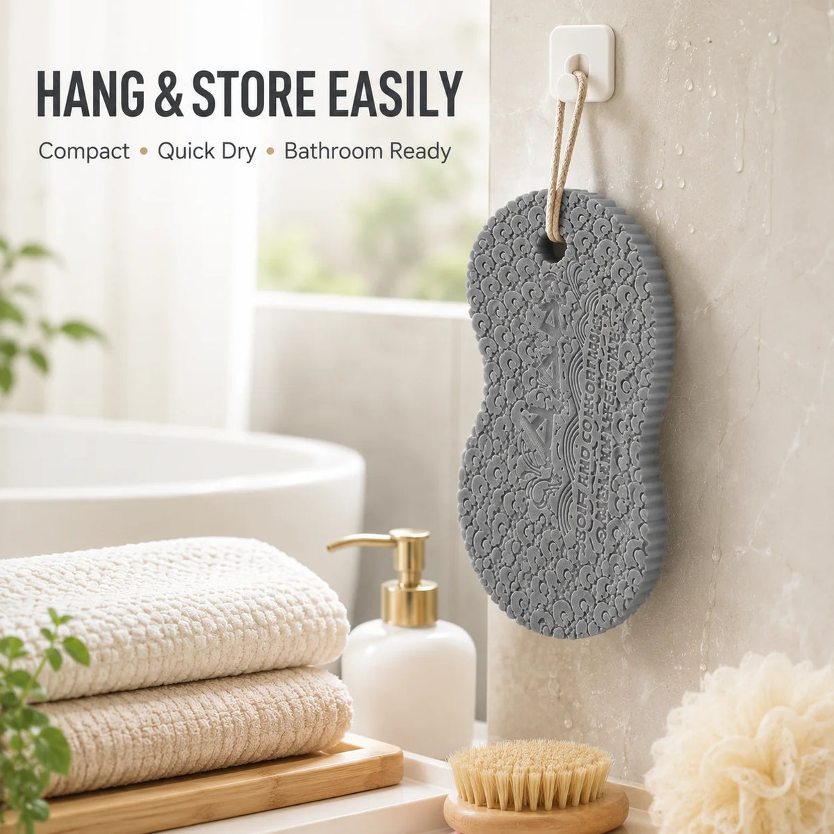 Children's Soft 3D Bath Sponge – Gentle Exfoliating Scrubber