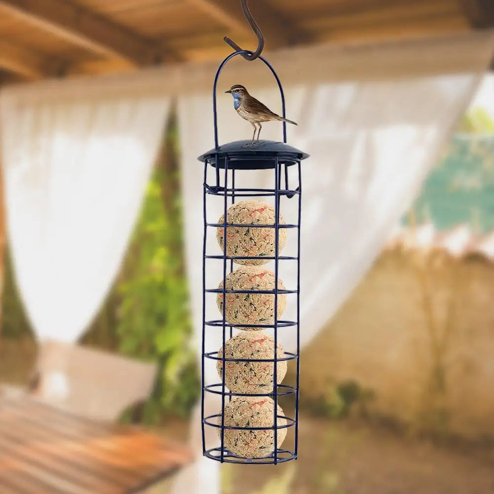 Hanging Wild Bird Feeder Suet Fat Ball Rack – Outdoor Garden Wild Bird Feeder Nixie