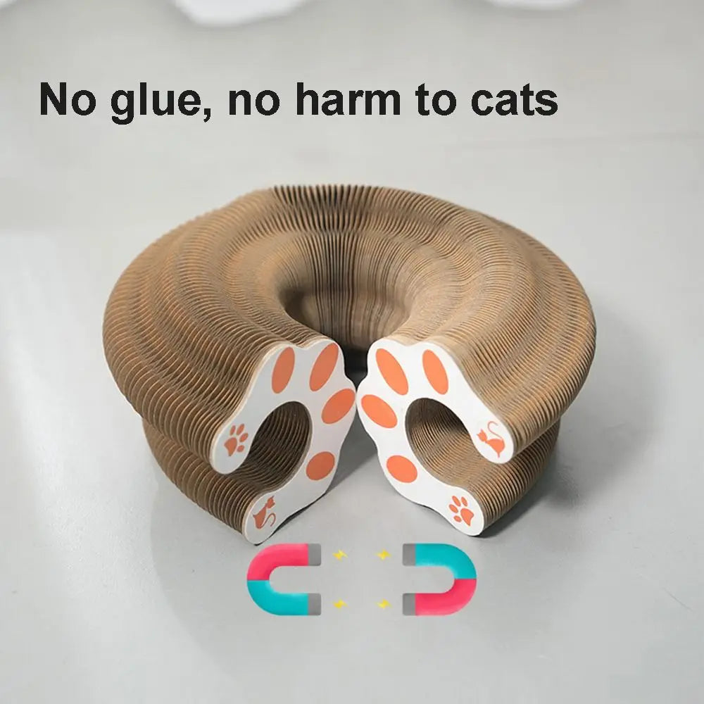 Kitty Kurlz Accordion Cat Toy – Scratch Pad & Bell Ball