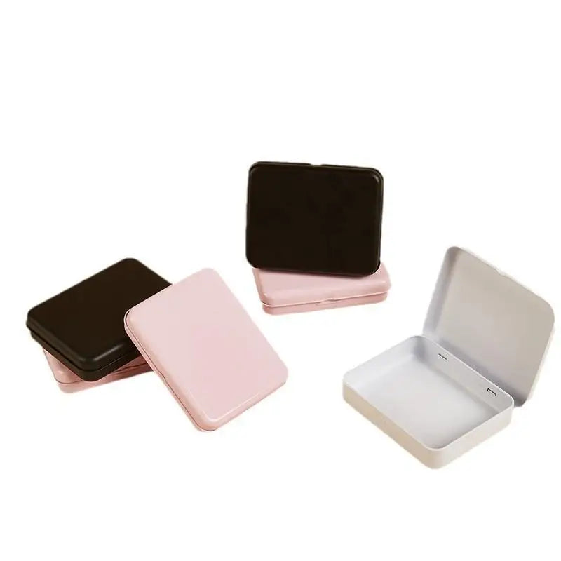 Mini Rectangular Tinplate Box – Portable Metal Tin Storage Case