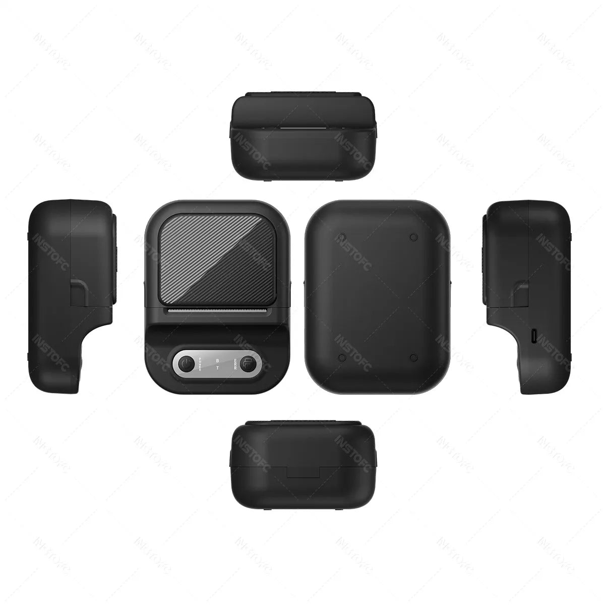 INSTOFC Mini Bluetooth Thermal Label Printer – Inkless 203DPI